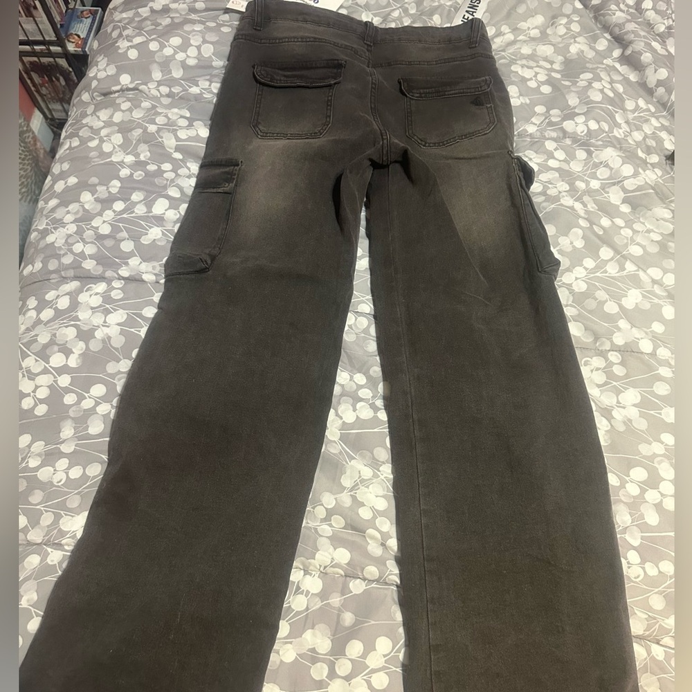Women's Black Jeans (Cargo inspired) - Picture 2 of 3
